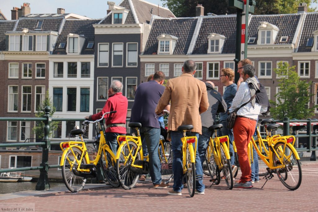bike ride in amsterdam