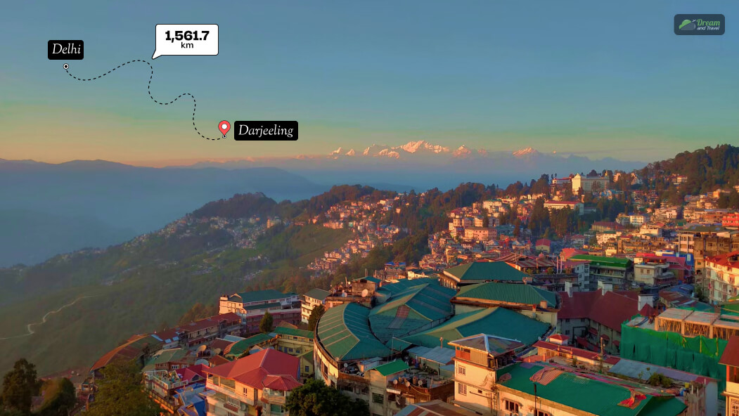 Darjeeling Distance From Delhi_ Distance Overview