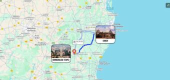 kanchi to arunachalam temple distance